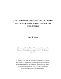 Flow Cytometric Investigation of the Size Spectrum of North Sea Phytoplankton Communities