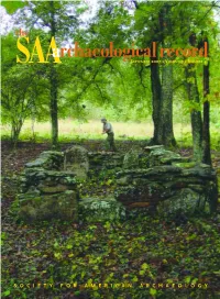 The SAA Archaeological Record (ISSN 1532-7299) Is Published ﬁve Times a Year Andrew Duff and Is Edited by Andrew Duff