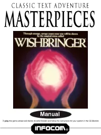 To Play This Game Please Exit Adobe Acrobat Reader and Follow the Instructions for Your System in the CD Booklet