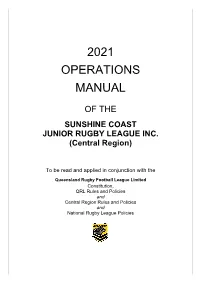 2021 Operations Manual