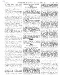 Extensions of Remarks E1234 HON. CHARLES B