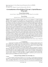 Geovisualization of East Kolkatta Wetl And: a Spatial Resource Infographic
