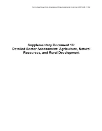 Horticulture Value Chain Development Project (Additional Financing): Detailed Sector Assessment
