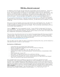 PDF Files – How Do I Create One?