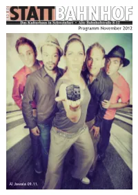 Programmheft November 2012.Indd