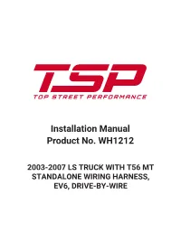 WH1212 TSP Instructions