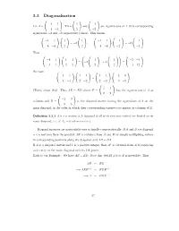 3.3 Diagonalization