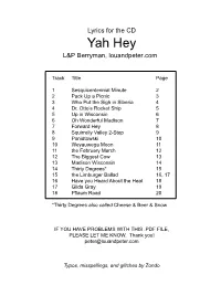Yah Hey L&P Berryman, Louandpeter.Com