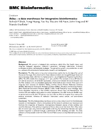 BMC Bioinformatics Biomed Central