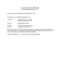 EEO PUBLIC FILE REPORT Centennial Broadcasting II, LLC