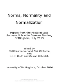 Norms, Normality and Normalization
