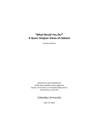 A Queer Utopian Vision of Cabaret Columbia University