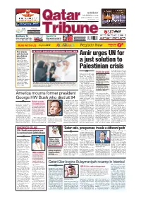 Amir Urges UN for a Just Solution to Palestinian Crisis