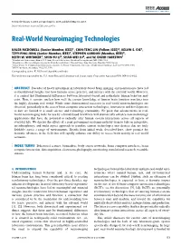 Real-World Neuroimaging Technologies