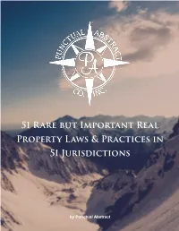 51 Rare but Important Real Property Laws & Practices in 51 Jurisdictions