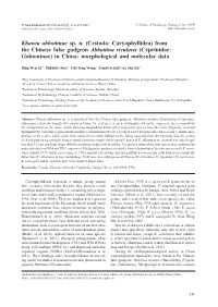 Ahead of Print Online Version Khawia Abbottinae Sp. N