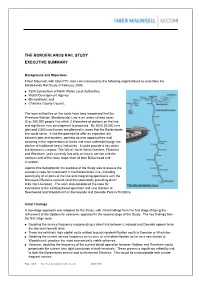 Borderlands Rail Study Executive Summary