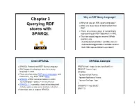 Chapter 3 Querying RDF Stores with SPARQL