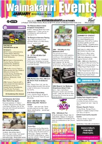 JANUARY 2018 Event Guide Events