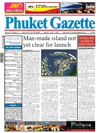 Man-Made Island Not Yet Clear for Launch