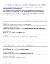 Complete Event Quick List 1 11