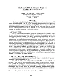 The Use of VRML to Integrate Design and Solid Freeform Fabrication