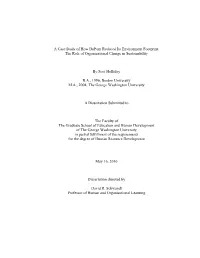 A Case Study of How Dupont Reduced Its Environment Footprint: the Role of Organizational Change in Sustainability