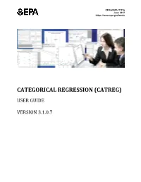 Categorical Regression (Catreg) User Guide
