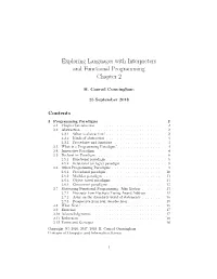 Exploring Languages with Interpreters and Functional Programming Chapter 2
