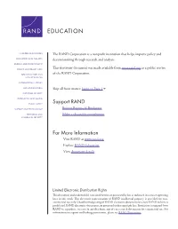 Federal and State Roles and Capacity for Improving Schools