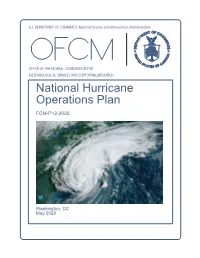 2020 National Hurricane Operations Plan