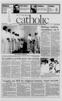 Bishop Confers Candidacy on 5 Couples Use NFP for Religious
