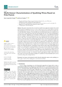 Multi-Sensor Characterization of Sparkling Wines Based on Data Fusion