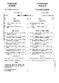 Provincial Gazette Provinsiale Koerant