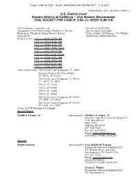 Sacramento) CIVIL DOCKET for CASE #: 2:90−Cv−00520−KJM−DB