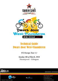 Technical Guide Dwars Door West-Vlaanderen