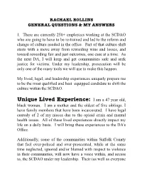 ACLU Questionairre ROLLINS