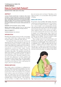 How to Feed Cleft Patient?