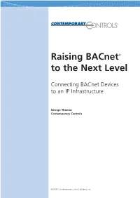 Raising Bacnet® to the Next Level
