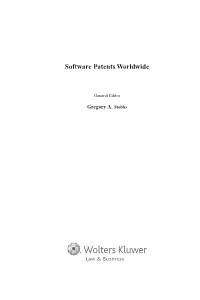 Software Patents Worldwide