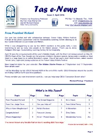 Tas E-News Issue 2: April 2016