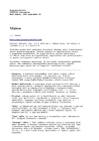 Xephem Programismertető
