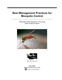Best Management Practices for Mosquito Control ______