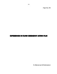 Experiences in Flood Emergency Action Plan