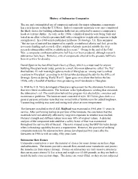 History of Submarine Composites the Use and Contemplated Use Of