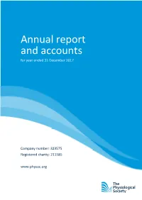 Annual Report and Accounts for Year Ended 31 December 2017