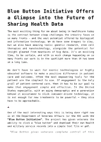 Blue Button Initiative Offers a Glimpse Into the Future of Sharing Health Data