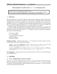 Environment Variable and Set-UID Program Lab 1