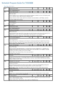 Program Guide Report