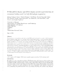 PURE Mrna Display and Cdna Display Provide Rapid Detection Of